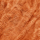 Herringbone Jumbo Over-Size Faux Fur Throw Blanket, Burnt Orange, 60"x80"