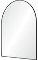 Lamia Arched Modern Matte Black Framed Wall Mirror
