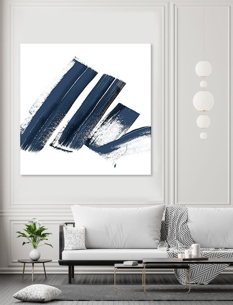 New Navy Signs I - 54 x 54 by Patricia Pinto