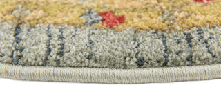 Unique Loom Light Blue Hamilton Palace 3' 3 x 3' 3 Round Rug