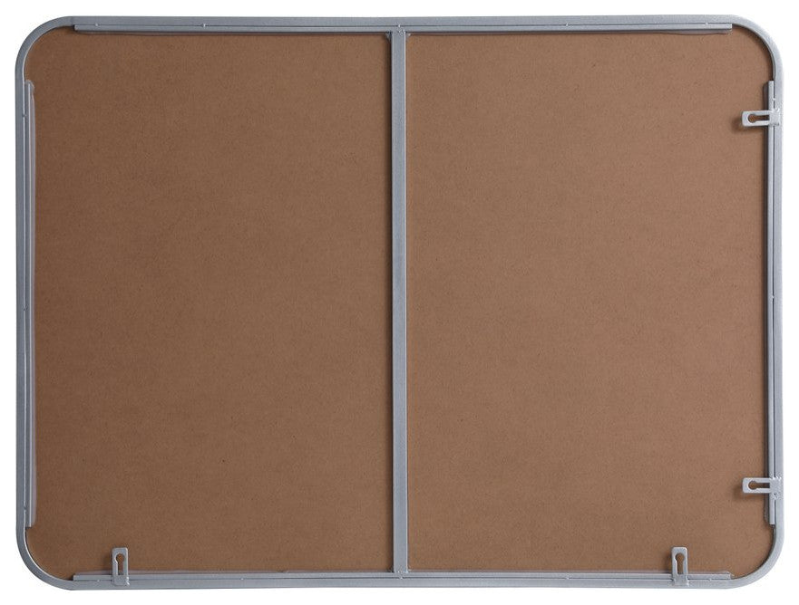Elegant Decor MR802432S Soft Corner Metal Rectangular Mirror, 24"x32"