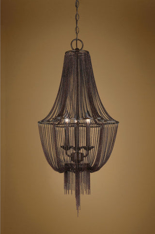 Uttermost 21998 Lezzeno 3 Light 1 Tier Draped Chandelier - Dark Oil Rubbed
