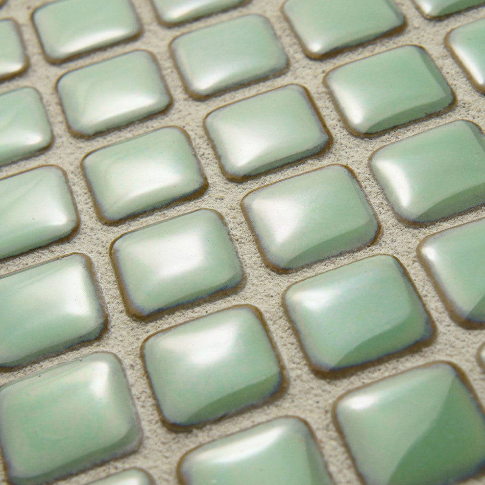 Hudson Diamond Light Green Porcelain Floor and Wall Tile