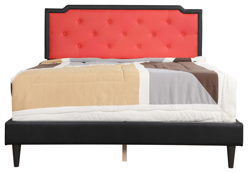 Starlight All in One Bed, Black/Red, Queen