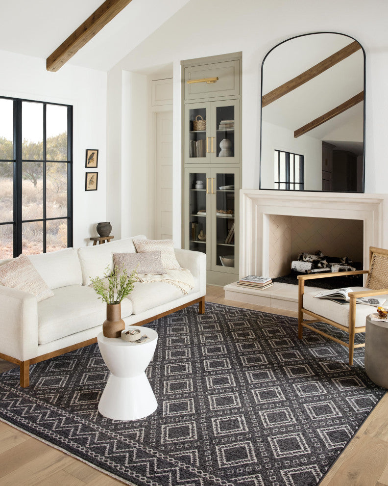 Loloi II Vance Charcoal / Dove 2'-3" X 3'-10" Area Rug