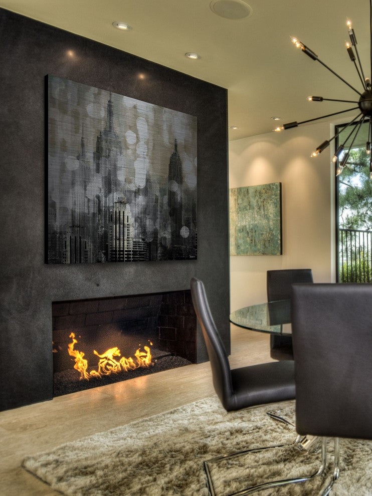 "Empire" Print on Brushed Aluminum, 40"x40"