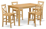 5-Piece Dining Room Set, Dinette Table And 4 Dining Chairs