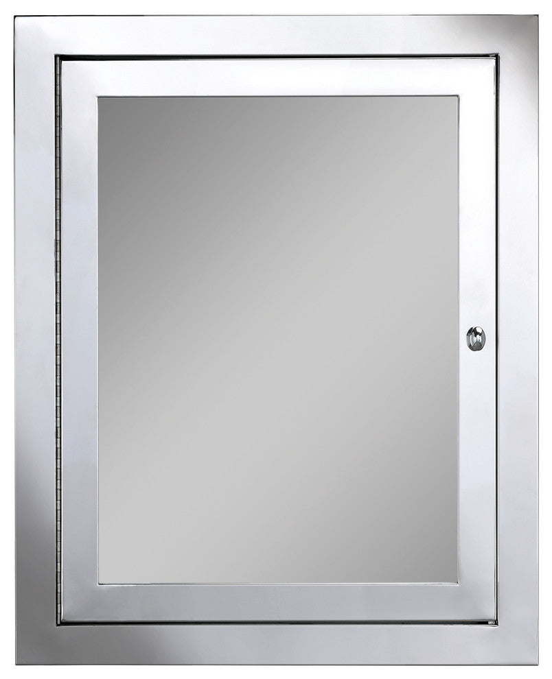 Metro Stainless Steel Medicine Cabinet, Polished, 20"x28"