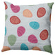 Egg Hunt Easter Indoor/Outdoor Throw Pillow, Etched Glass Gray, 16x16"