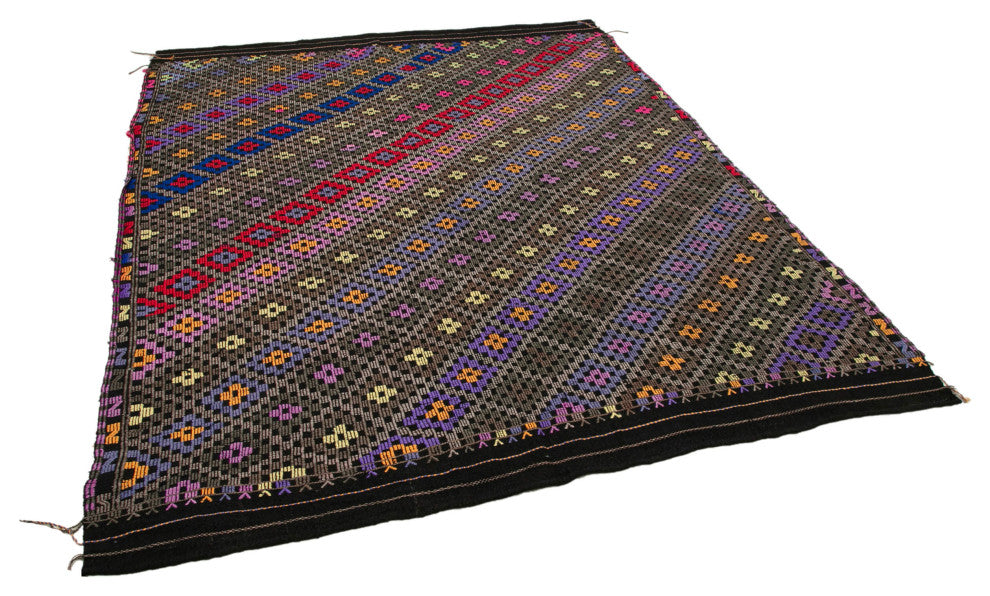 Rug N Carpet - Hand-knotted Turkish 6' 3'' x 7' 9'' Unique Wool Kilim Rug