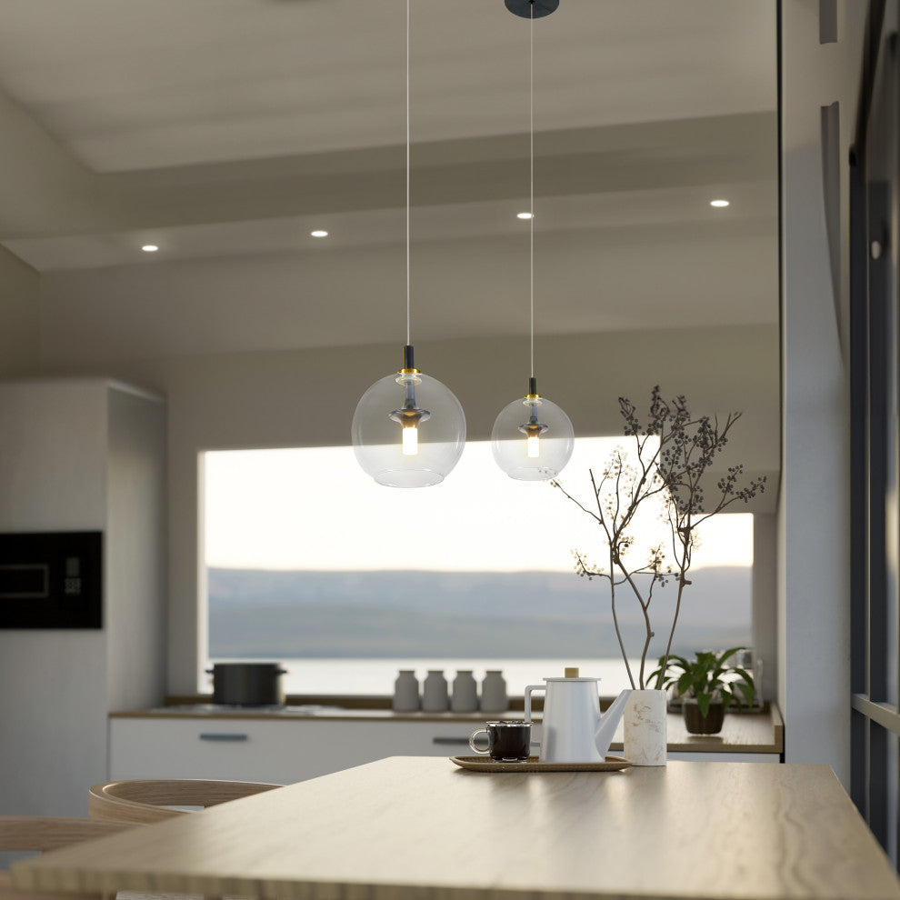 Portofino 7" ETL Certified Integrated LED Pendant, Antique Brass