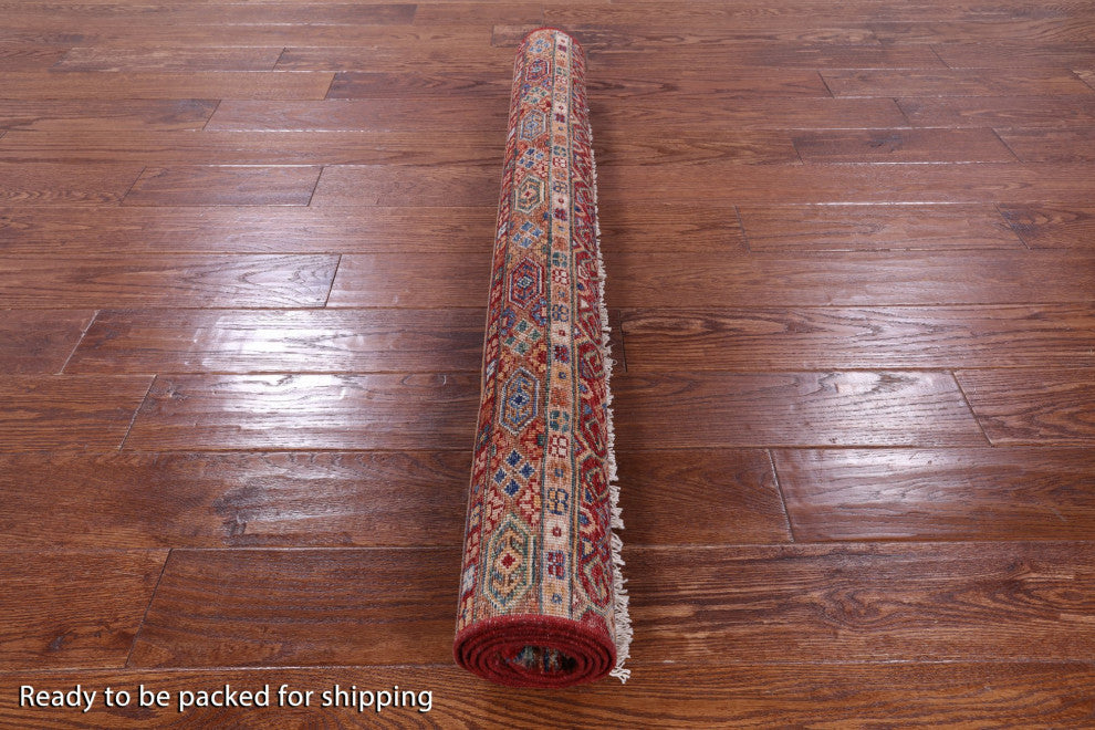 Super Kazak Khorjin Handmade Rug 3' 11" X 5' 9" Q10461