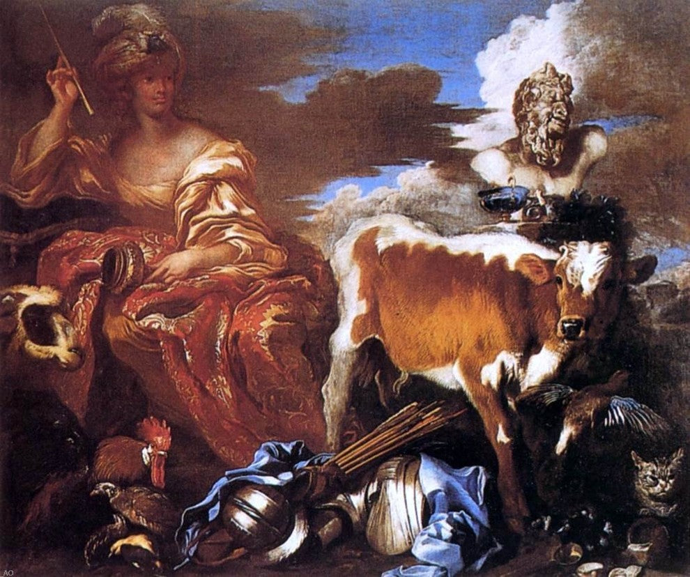 Giovanni Benedetto Castiglione Circe, Gallery Wrapped Canvas Print, 20"x25"