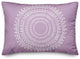 Centered Purple Boho Circle 20x14 Spun Poly Pillow