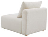 Hangover Cream Boucle Modular Armless Chair - Cream