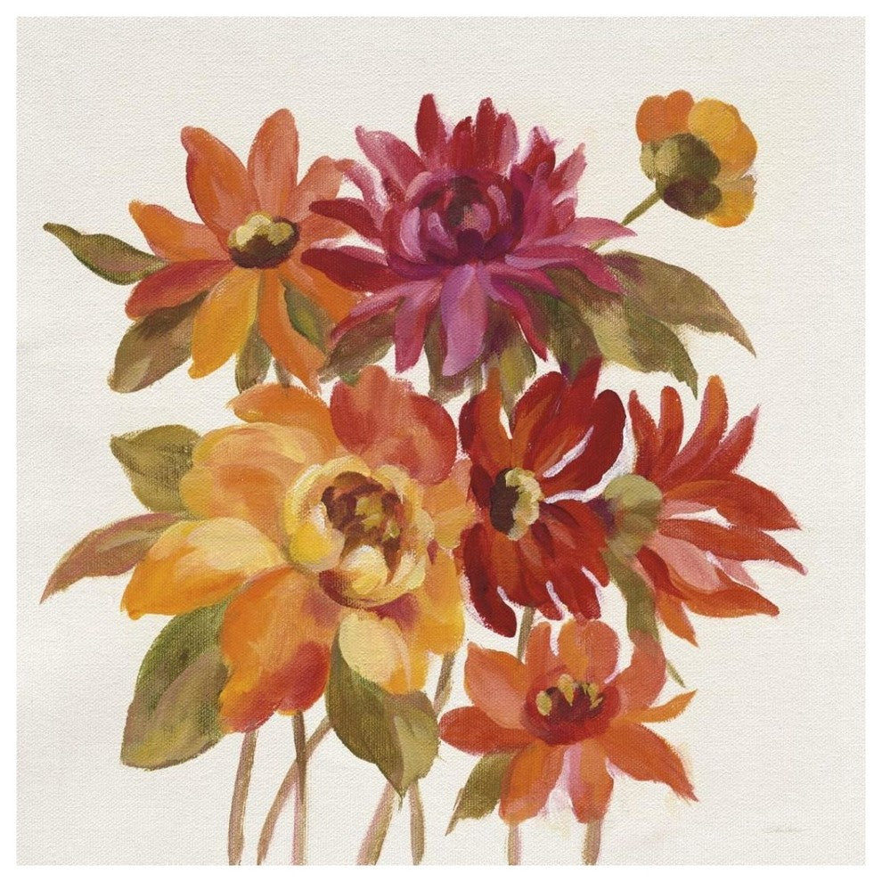 "English Garden I" Digital Paper Print by Silvia Vassileva, 38"x38"