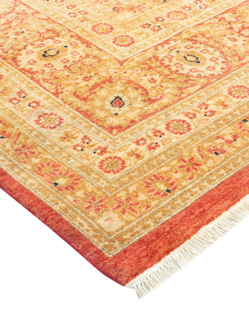 Mogul, One-of-a-Kind Hand-Knotted Area Rug Orange, 6'3"x9'6"