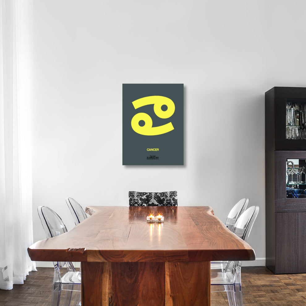 "Cancer Zodiac Sign Yellow" Fine Art Print