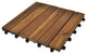 vidaxl 10-Piece Acacia Decking Tiles 11.8"x11.8" Vertical Pattern