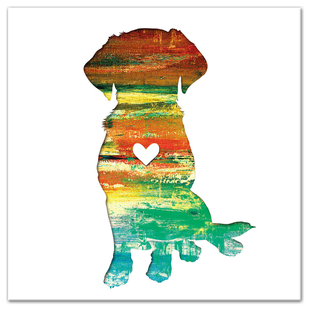 Designs Direct Creative Group Paint Silhouette Lab 20x20 Canvas Wall Art