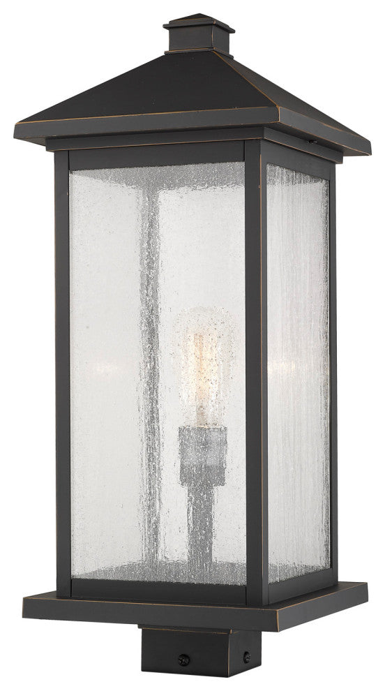 Z-Lite 531PHBXLS Portland 23" Tall Outdoor Single Head Post Light - Oil Rubbed
