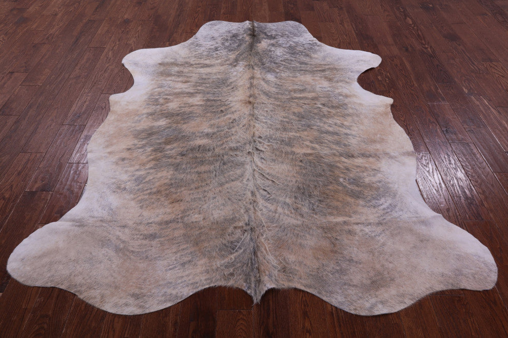 Organic Natural Hair-On Cowhide Area Rug 7' 6" X 6' 2" C1743