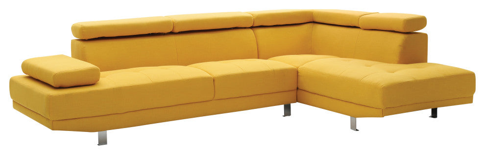 Milan Sectional, Yellow