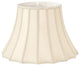 Scalloped Bell With Vertical Piping Designer Lampshade, Antique Gold
