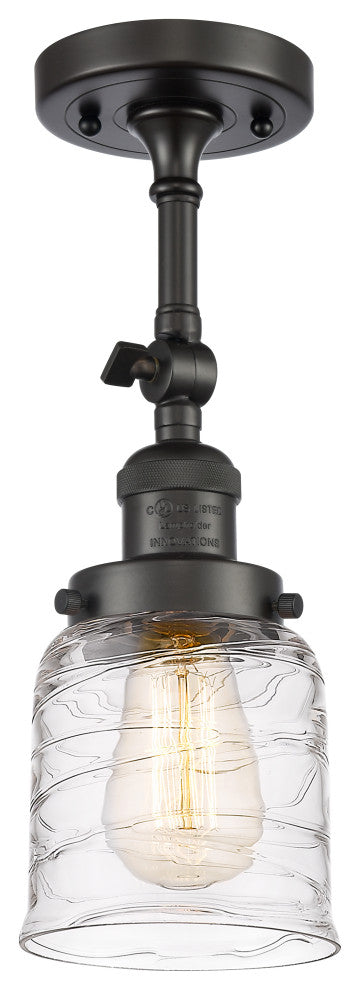 INNOVATIONS 201F-OB-G513-LED 1-Light Semi-Flush Mount Oil Rubbed Bronze