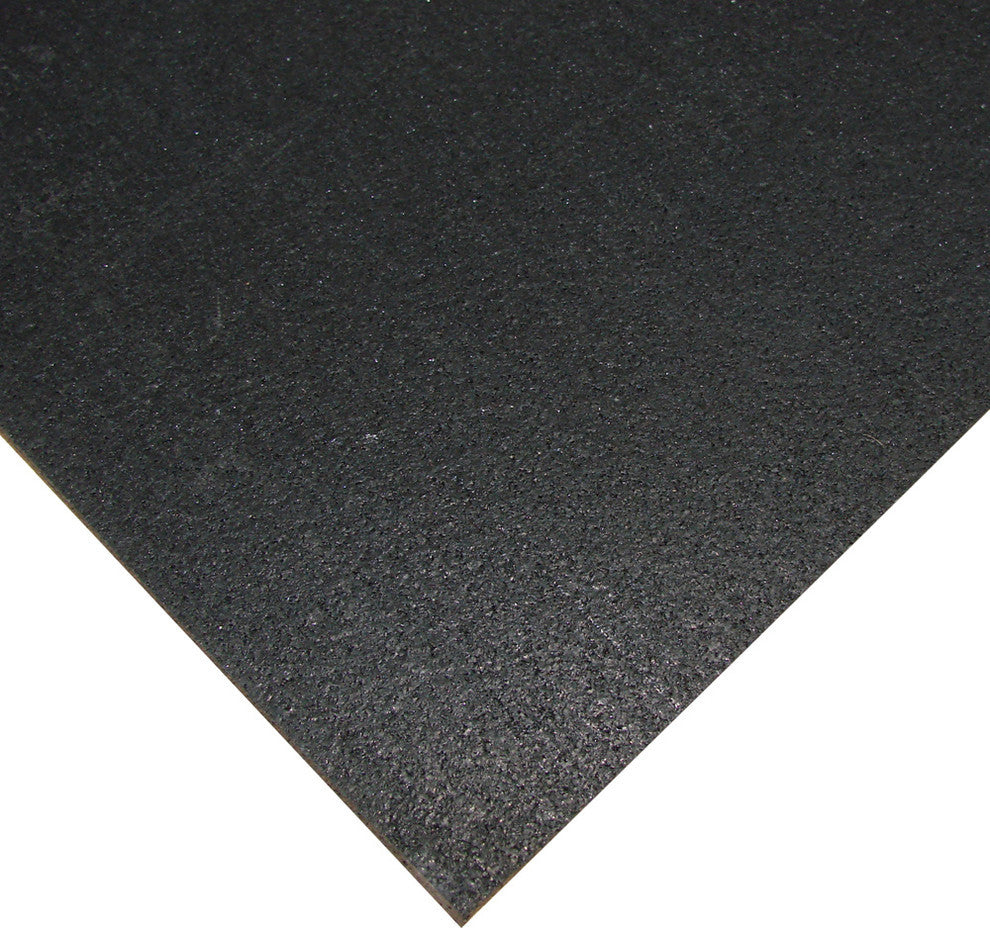 Rubber-Cal "Recycled Rubber Flooring" - 1/4" x 4ft x 8ft rolls - Black