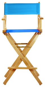 030" Director's Chair Natural Frame-Turquoise Canvas