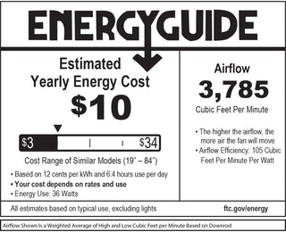 Hinkley Indy 56" Indoor/Outdoor Ceiling Fan, Matte Black