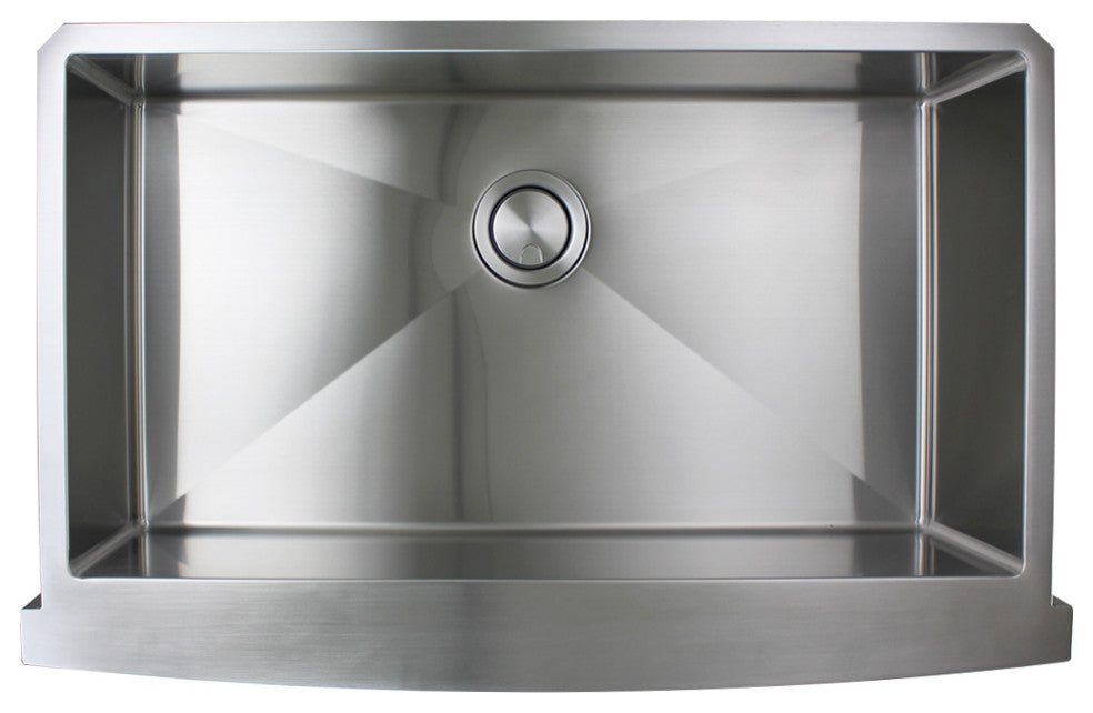 Transolid Diamond 36"x22" Single Bowl Farmhouse Kitchen Sink, Stainless