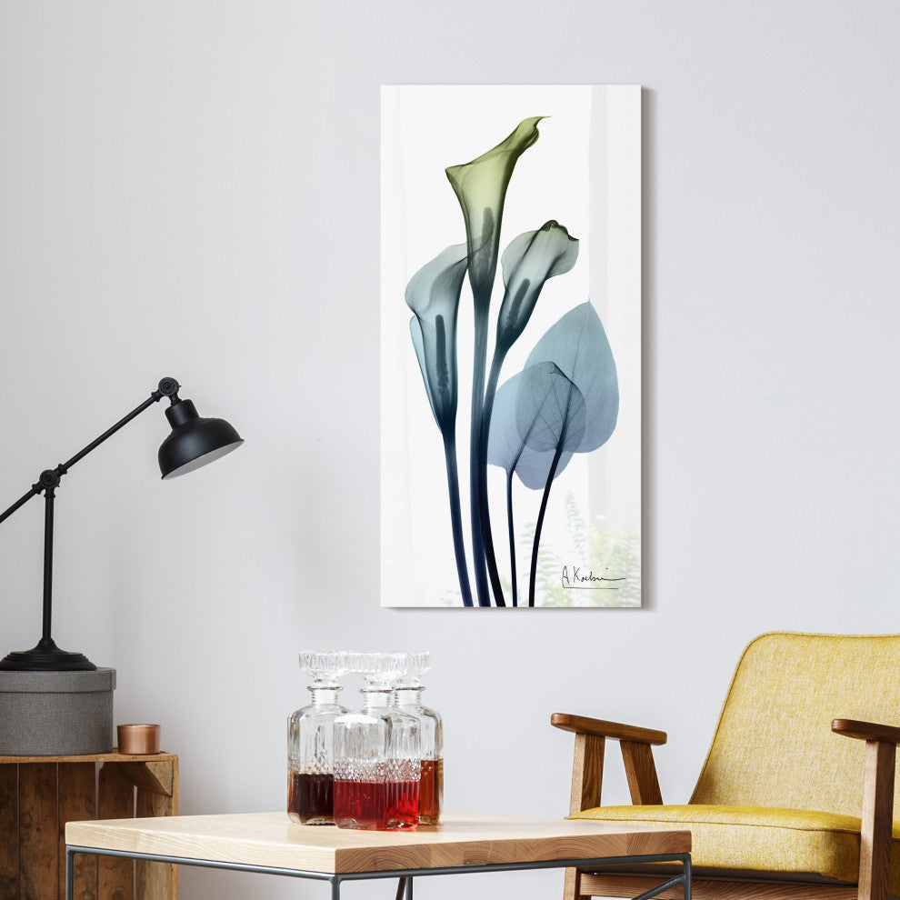 "Calia Lily" Frameless Free Floating Panel Graphic Wall Art, 24"x48"