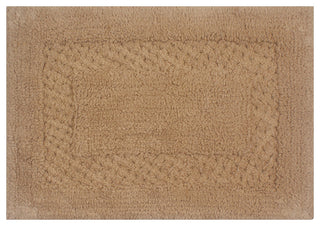Classy Bath Rugs Set, 17"x24" Rectangle, Linen