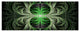 Fabulous Green Fractal Texture, Abstract Canvas Art Print, 70"x28", 6 Panels