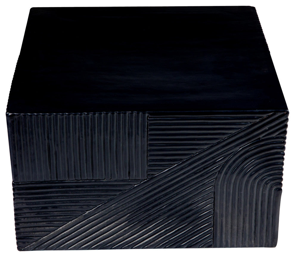 Provenance Serenity Textured Square Table 24", Coal