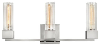 Hinkley Xander Medium Three Light Vanity, Polished Nickel
