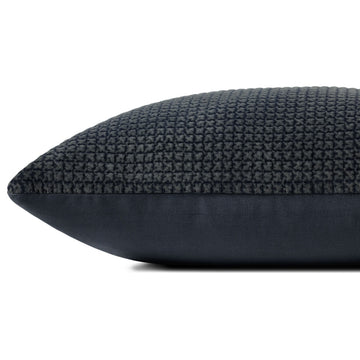 Loloi PLL0130 Pillow, Dark Navy, Cover With Poly