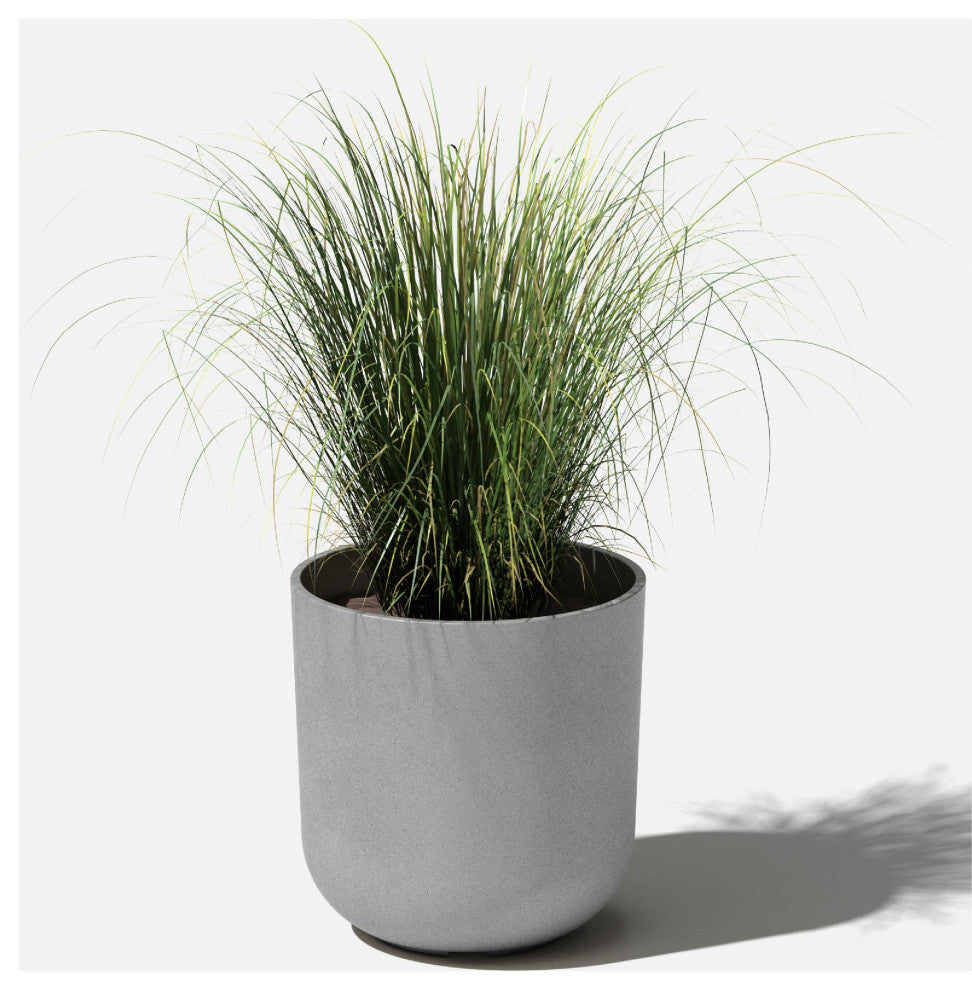 Pure Series Kona Planter, Grey, 10 Inches, 1 Pack