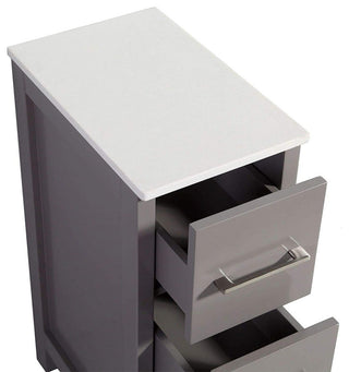 Vanity Art Vanity Cabinet, 12", Gray