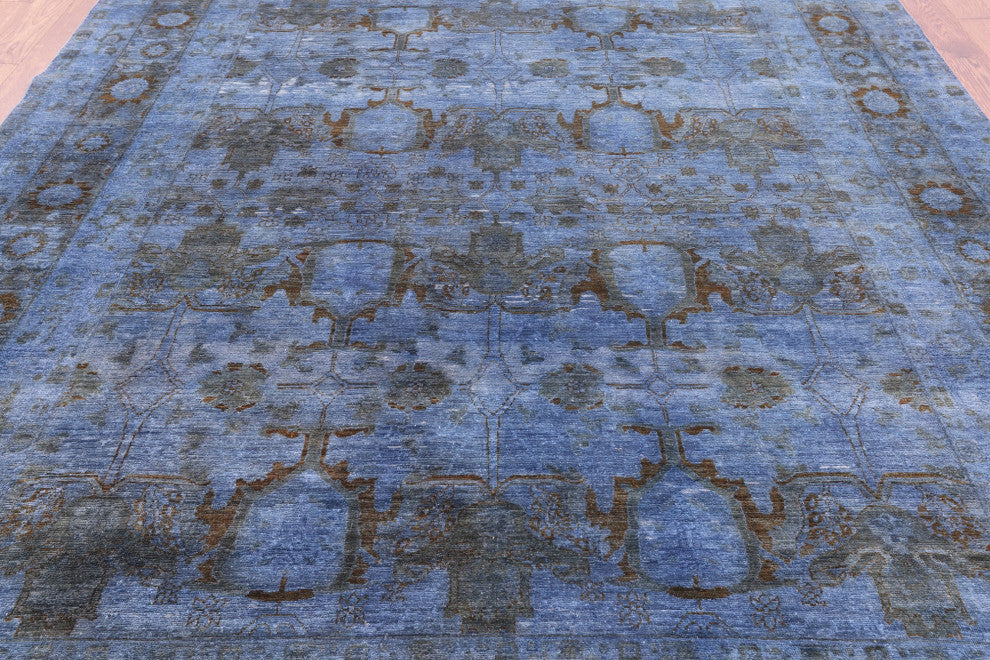 8' 10" X 11' 8" Overdyed Full Pile Hand-Knotted Wool Rug - WR1422