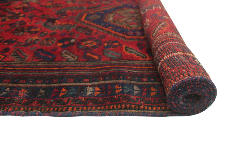 Fine Vintage Distressed Alethya Red Rug