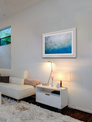 "Blue Liquid" Framed Art Print