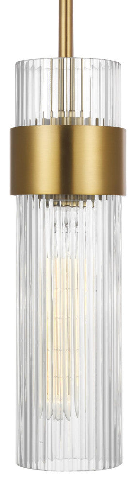 Generation Lighting, CP1161BBS, Medium Pendant, Burnished Brass