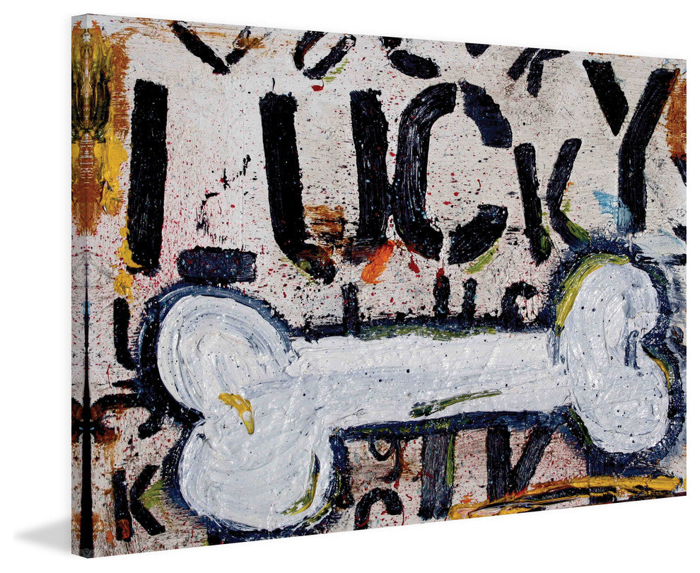 "Lucky Bone" Painting Print on Canvas by Tori Campisi