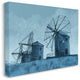 Windmill Farm Blue Farm Landscape Painting, 24"x30"