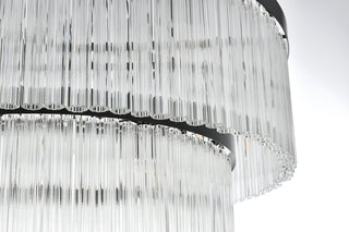 Home Living 32" Chandelier, Black