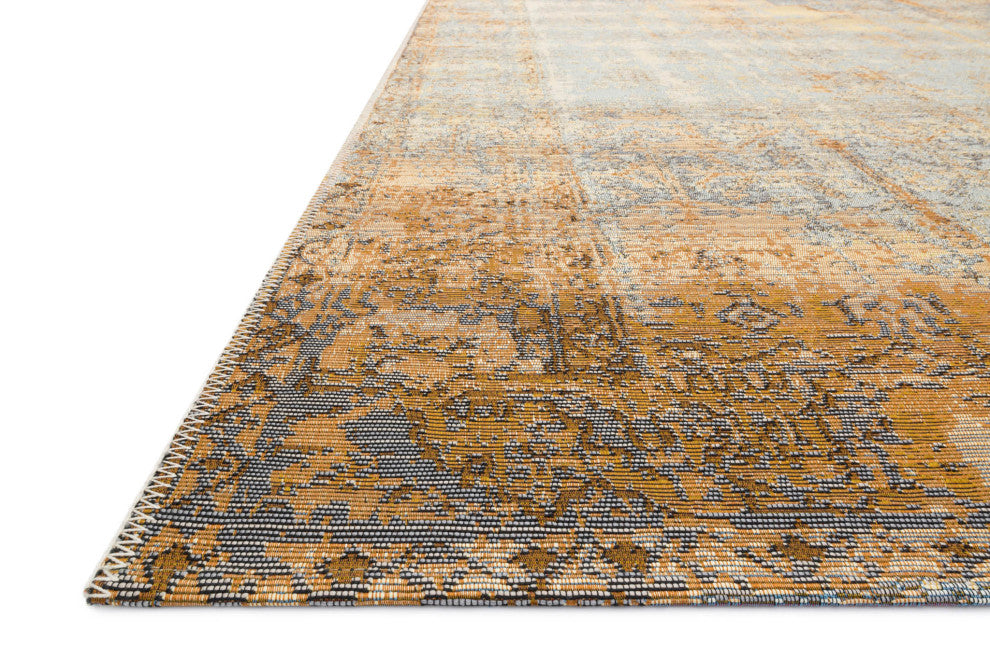Mika In/out Area Rug by Loloi, Ant. Ivory / Copper, 5'3"x7'8"
