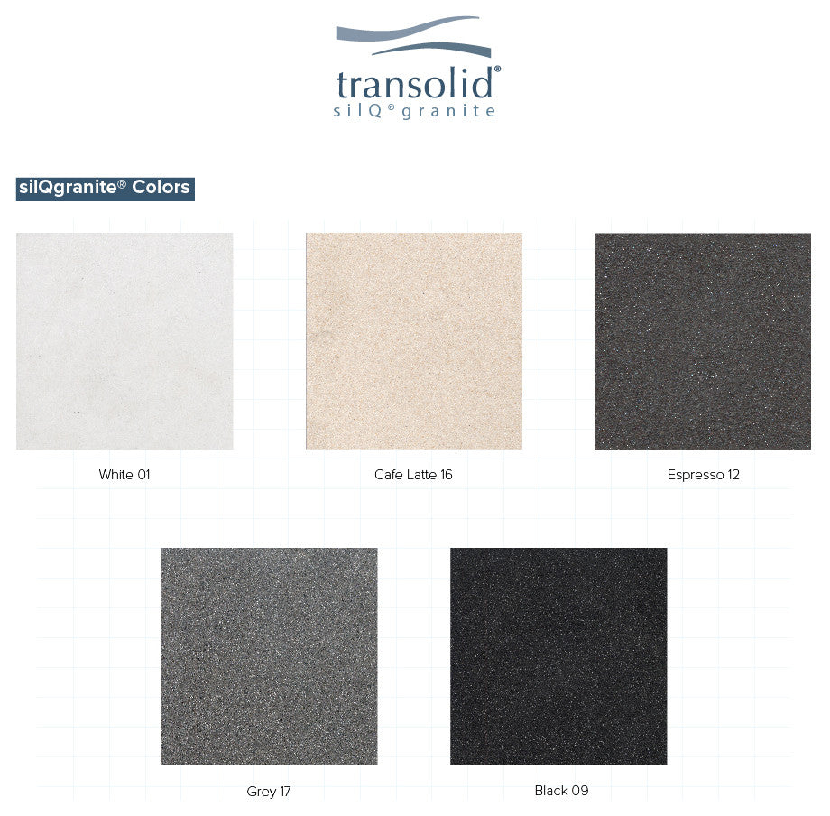 Transolid Aversa SilQ Granite 32-in. Undermount Kitchen Sink within White